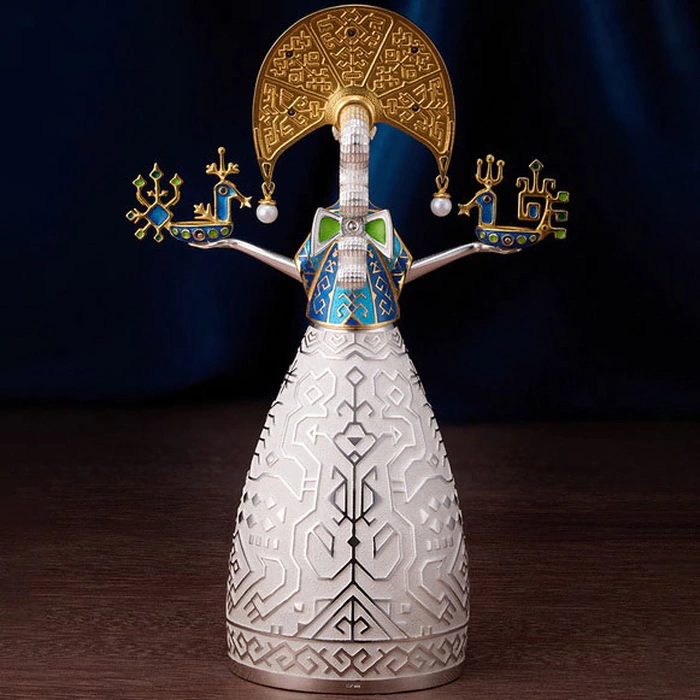 Jewelry souvenir "Snow Maiden" made of silver