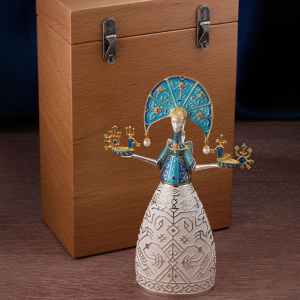 Jewelry souvenir "Snow Maiden" made of silver