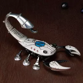 Сувенир из серебра "Знак зодиака - Скорпион Наутилус"