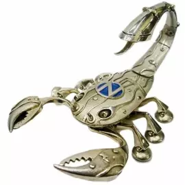 Сувенир из серебра "Знак зодиака - Скорпион Наутилус"