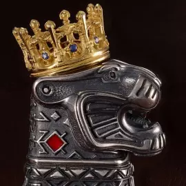 Сувенир из серебра "Тигр"