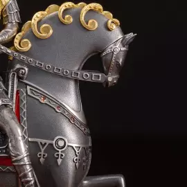 Jewelry souvenir made of silver "George the Victorious" with diamonds and sapphires