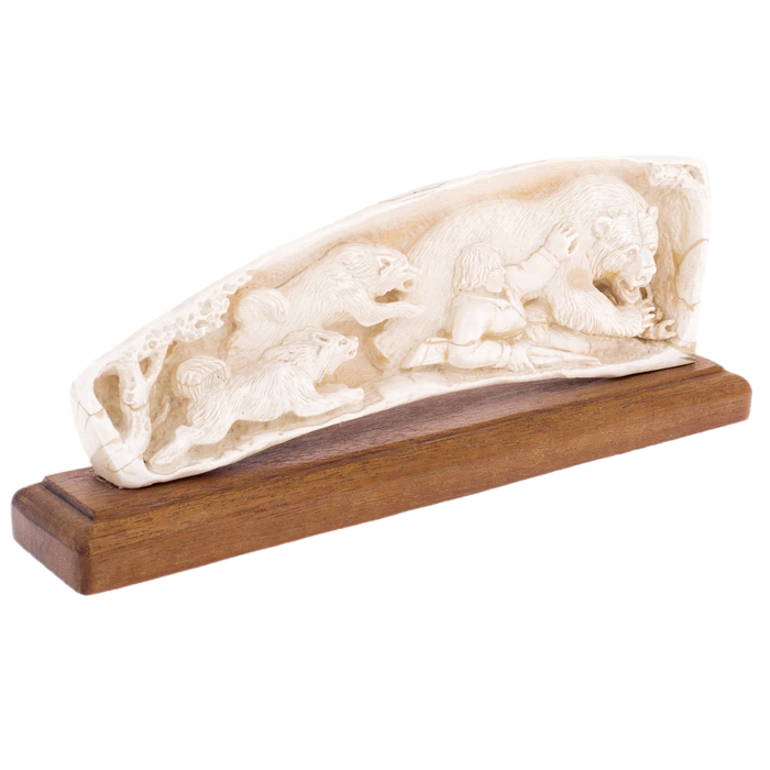 Composition of a mammoth tusk "Hunting"