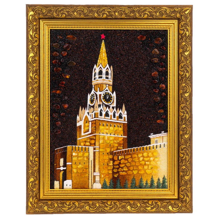 Amber painting "Kremlin"
