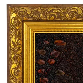 Картина из янтаря "Кремль"