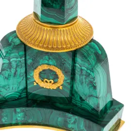 Настольная лампа "Виктория" из малахита, малая Настольная лампа "Виктория" из малахита, малая