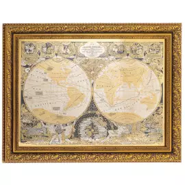 Панно "Карта мира" Златоуст
