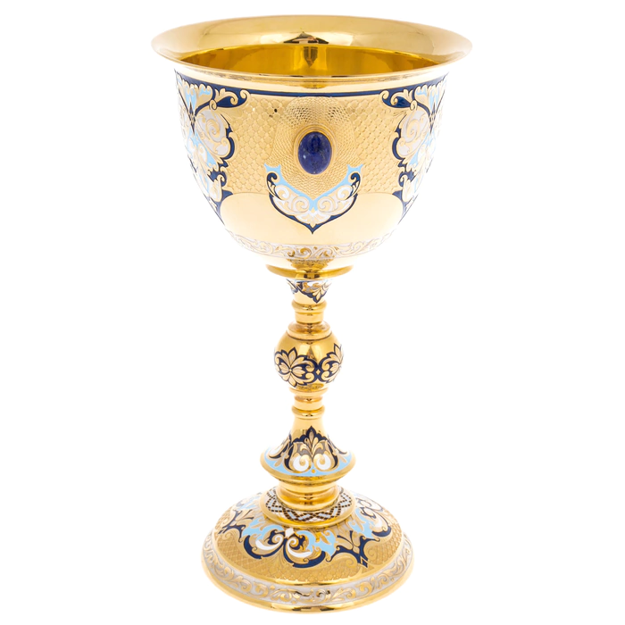 Lazur Cup with lapis lazuli, Zlatoust
