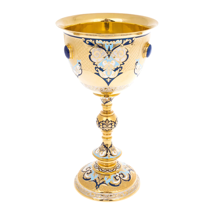 Lazur Cup with lapis lazuli, Zlatoust
