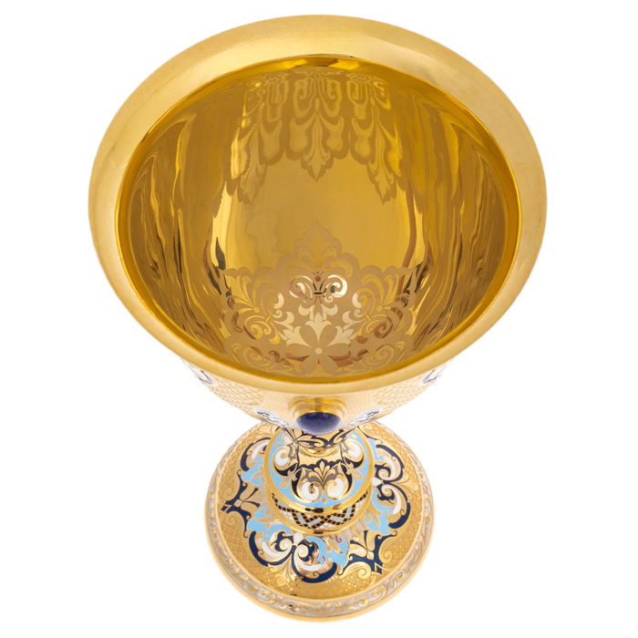 Lazur Cup with lapis lazuli, Zlatoust