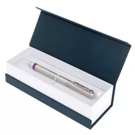 Ручка-роллер серебряная "Россия"