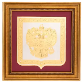 Панно декоративное "Герб РФ" Златоуст