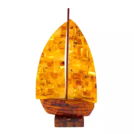 Сувенир из янтаря "Корабль" малый