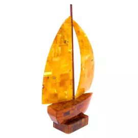 Сувенир из янтаря "Корабль" малый