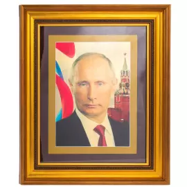 Картина на сусальном золоте "Путин В.В"
