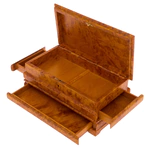 Ларец из капа березы "Секрет" с потайными отсеками