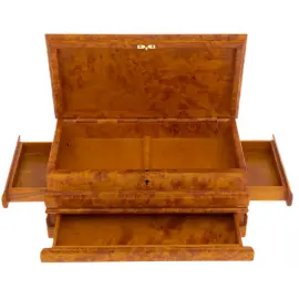 Ларец из капа березы "Секрет" с потайными отсеками