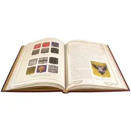 Книга в кожаном переплете "Символы и ордена Российской империи"