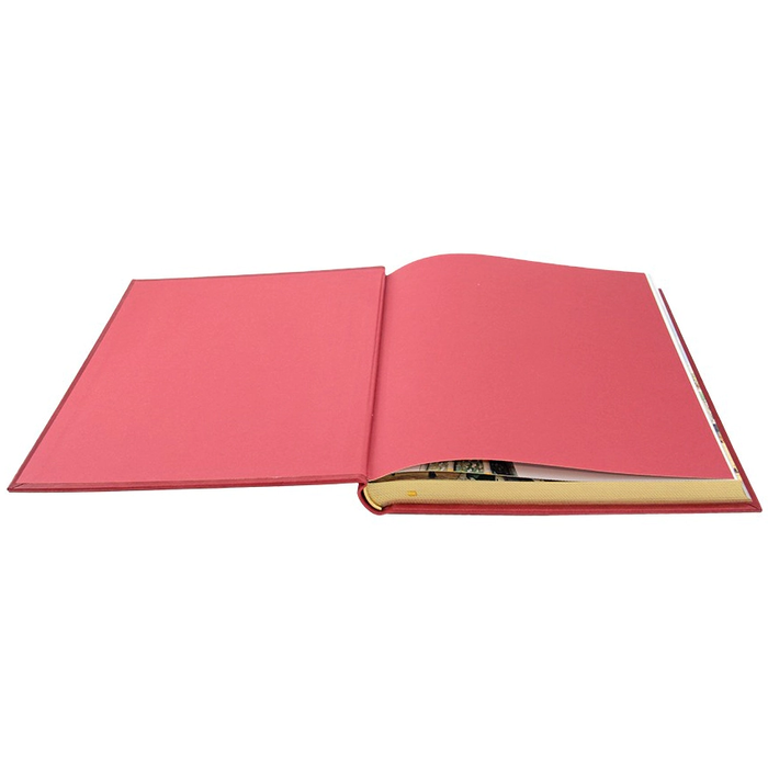 The book is a leather-bound photo album "Moscow" in English