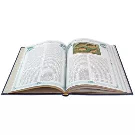 Gift set with a book and "Rybatsky" stacks for 4 persons