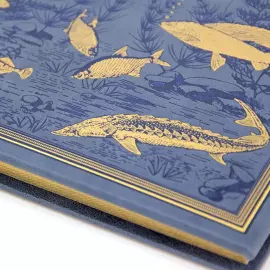 Gift set with a book and "Rybatsky" stacks for 4 persons