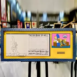 Книга с собственноручным рисунком и автографом мультипликатора Мэтта Гроунинга