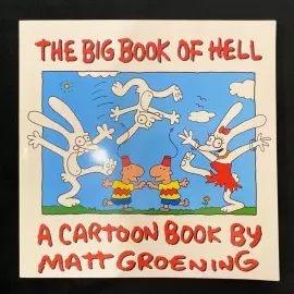 Книга с собственноручным рисунком и автографом мультипликатора Мэтта Гроунинга