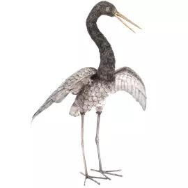 Скульптура из серебра "Цапля"