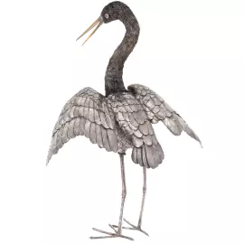 Скульптура из серебра "Цапля"
