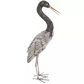 Скульптура из серебра "Цапля"