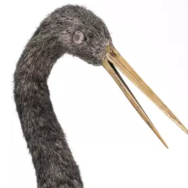 Скульптура из серебра "Цапля"