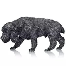 Скульптура из серебра "Спаниель"