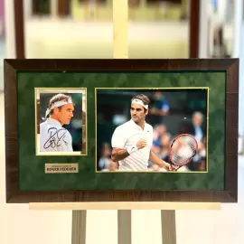 Фото с автографом теннисиста Роджера Федерера