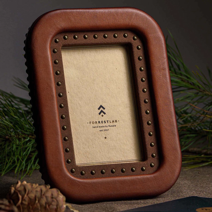 Genuine leather photo frame "Rebel"