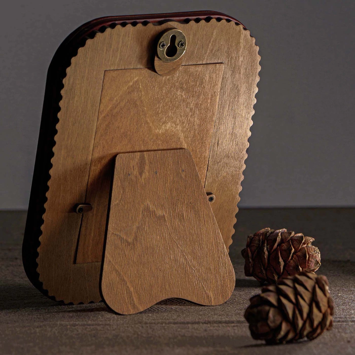 Genuine leather photo frame "Rebel"
