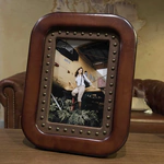 Genuine leather photo frame "Rebel"