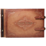 Genuine leather photo album "Our family"