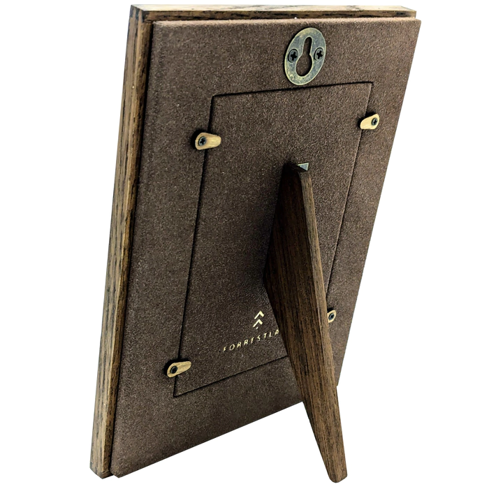 Genuine leather photo frame "Classic" green