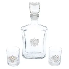 Набор для водки "Герб РФ" на 2 персоны