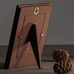 Genuine leather photo frame "Classic" brown