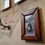 Genuine leather photo frame "Intellectual"