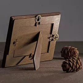 Genuine leather photo frame "Intellectual"