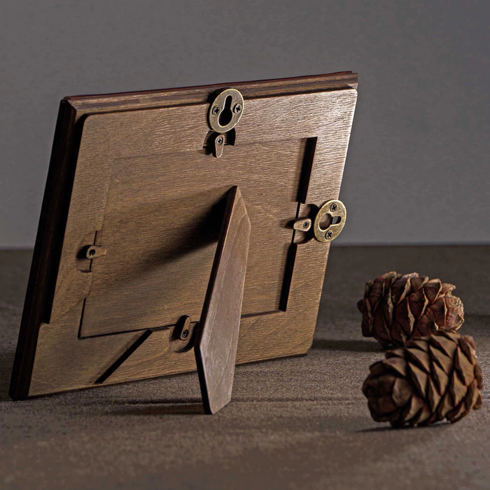 Genuine leather photo frame "Intellectual"