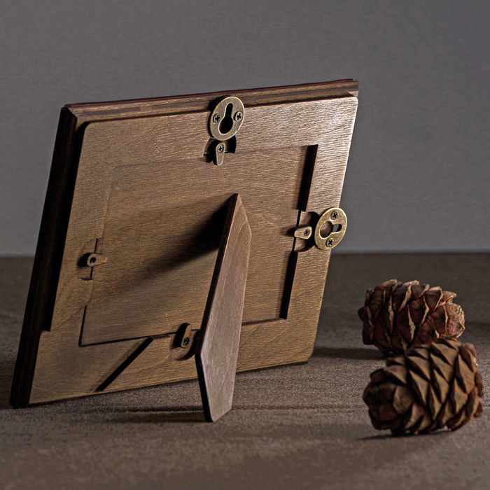 Genuine leather photo frame "Intelligent"