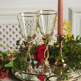 Набор бокалов для вина "Романтик" на 2 персоны