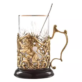 Подстаканник из латуни "С Юбилеем - 70 лет" на 1 персону