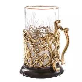 Подстаканник из латуни "С Юбилеем - 70 лет" на 1 персону