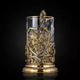 Brass cup holder "George the Victorious" for 1 person