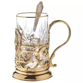 Brass cup holder "George the Victorious" for 1 person