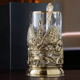 Brass cup holder "Head of the Family" for 1 person